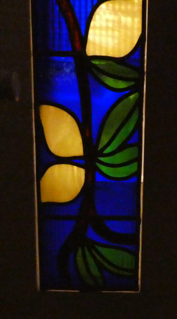 vitrail citron, la nuit